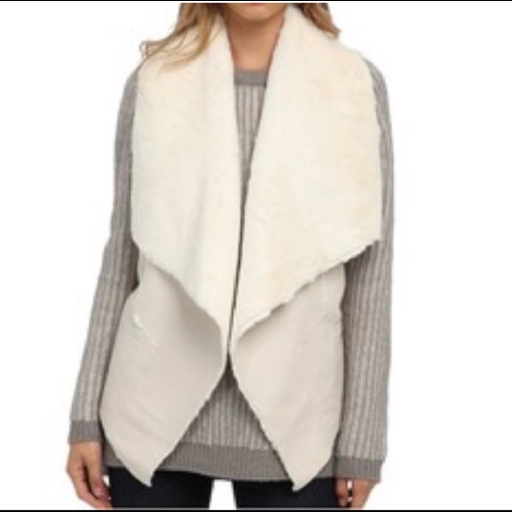 Blanc NYC cream vest